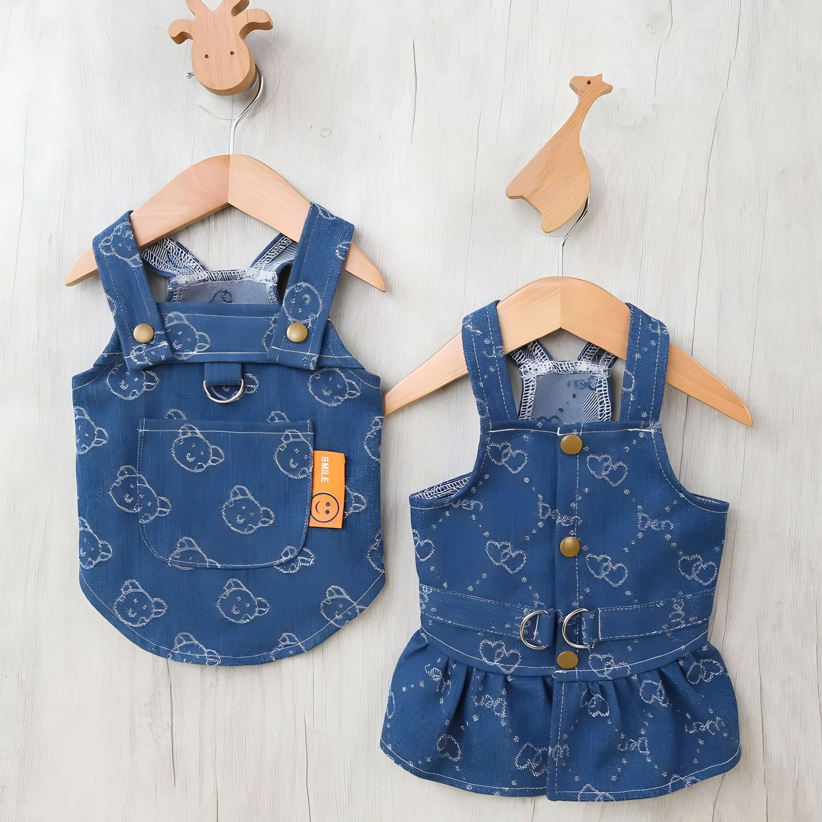 Dog Dresses Cute Bowknot Cat Princess Vest Skirt with D-Ring Pet Spring Summer Clothes Puppy boys girls Walking Harness Outfits