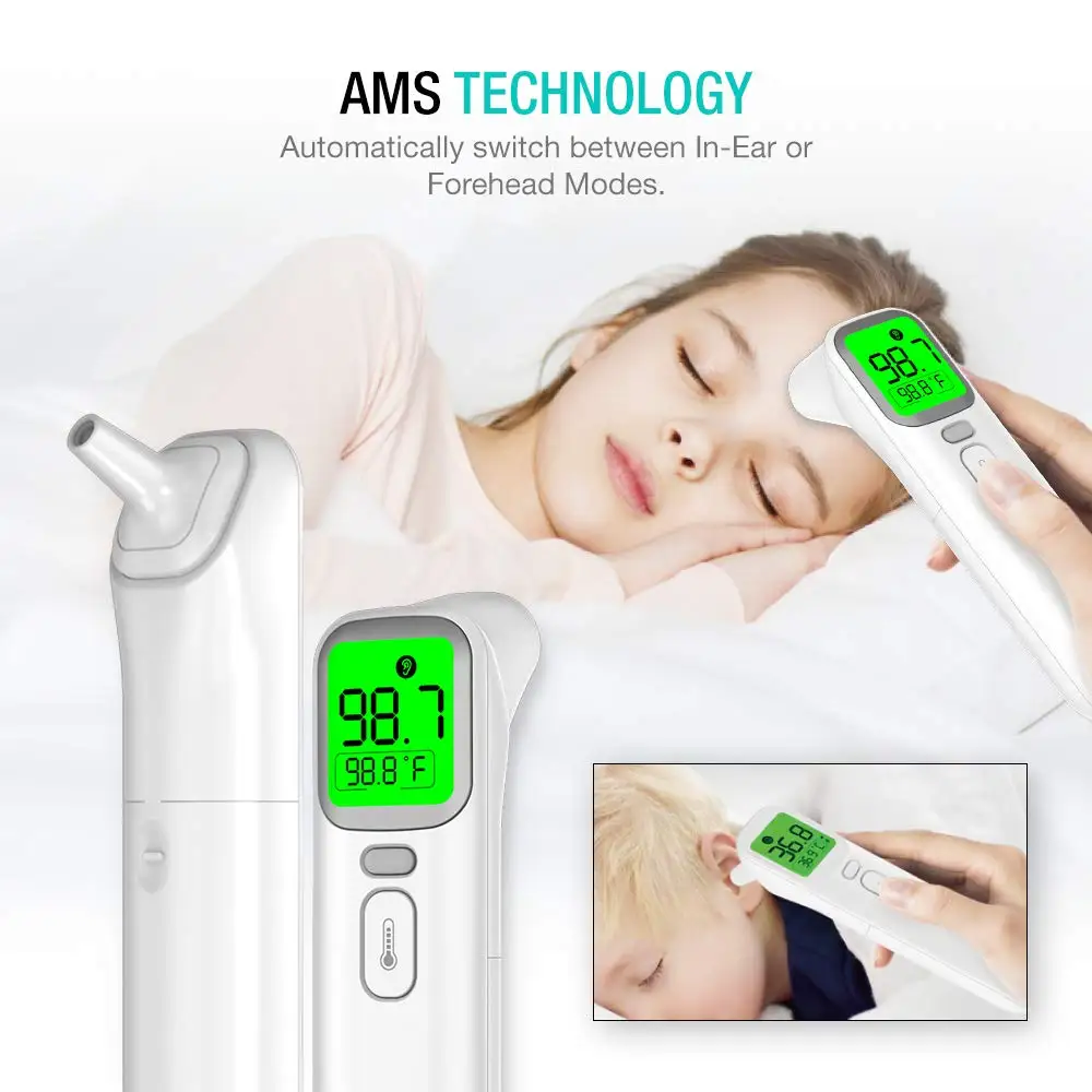 CE ISO Approved Medical Termometro Digital Infrared Forehead Ear Thermometer Digital Thermometer Digital Non Contact Thermometer