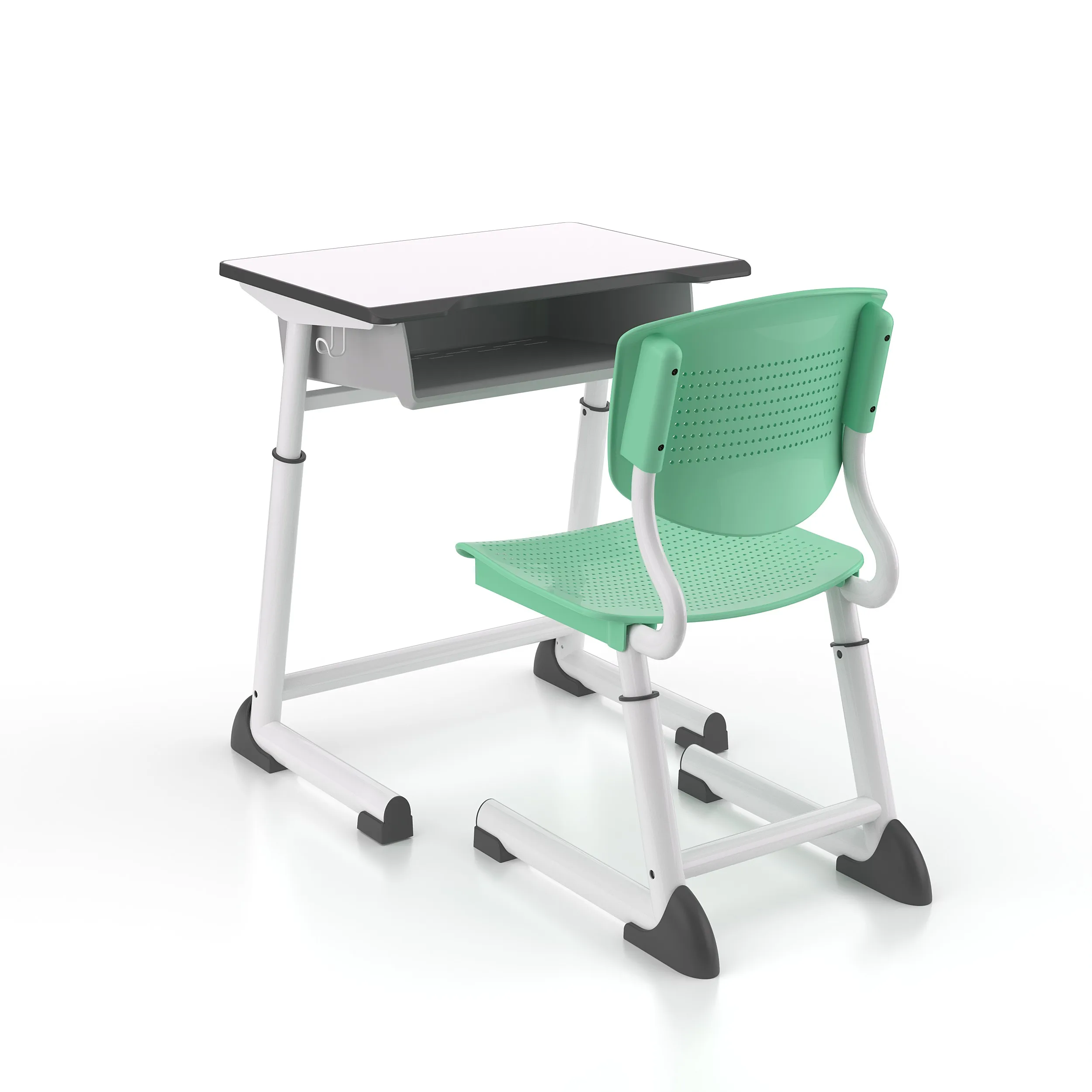 Furniture Primary School Single Table Seat Adjustable Study Student Desk And Chair For Kids
