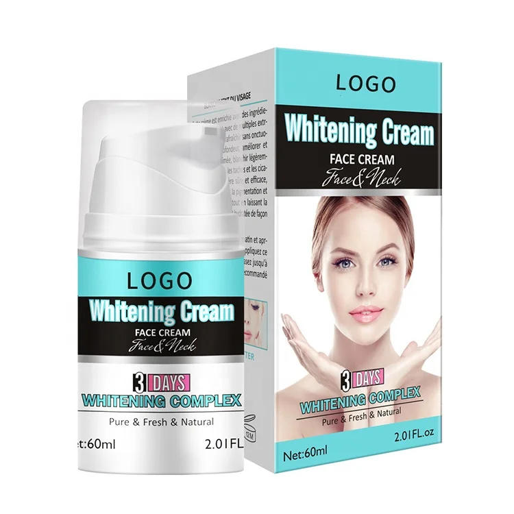 Private label customized african face whitening cream lotion neck skin moisturizing whitening cream