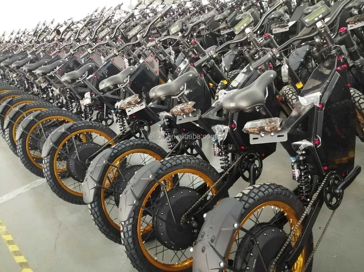 Leili Powerful Stealth Bomber Electric Bike/Bicycle/3000W 5000W 8000W 12000W 15000w 72V Integrated Battery Rear Hub Motor