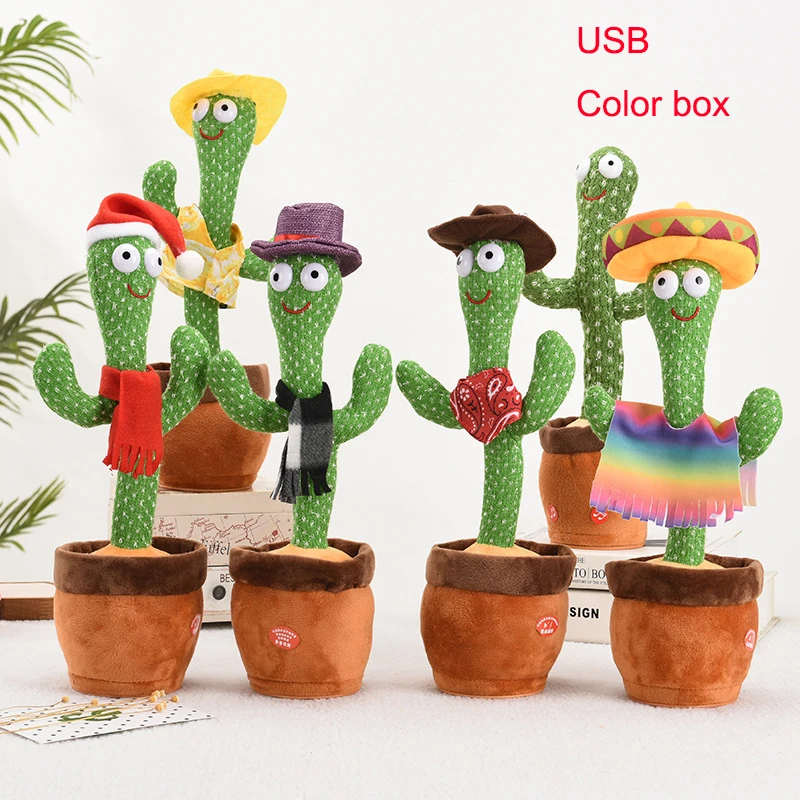hot sale dancing cactus bailarin peluch toy singing dancing juguete cactus tree dancer