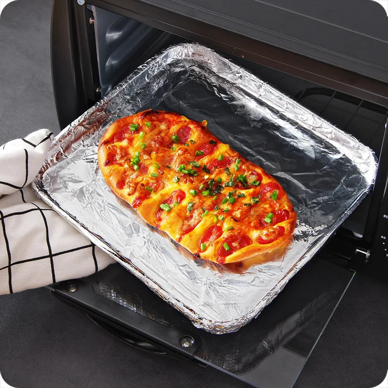 Kitchen disposable aluminum foil paper roll wholesale BBQ tin foil 30 cm width