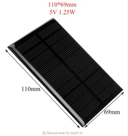 Customized Small Epoxy Solar Panel for Solar Charger Solar Bag Power Bank  Advertising Board Garden Lamp