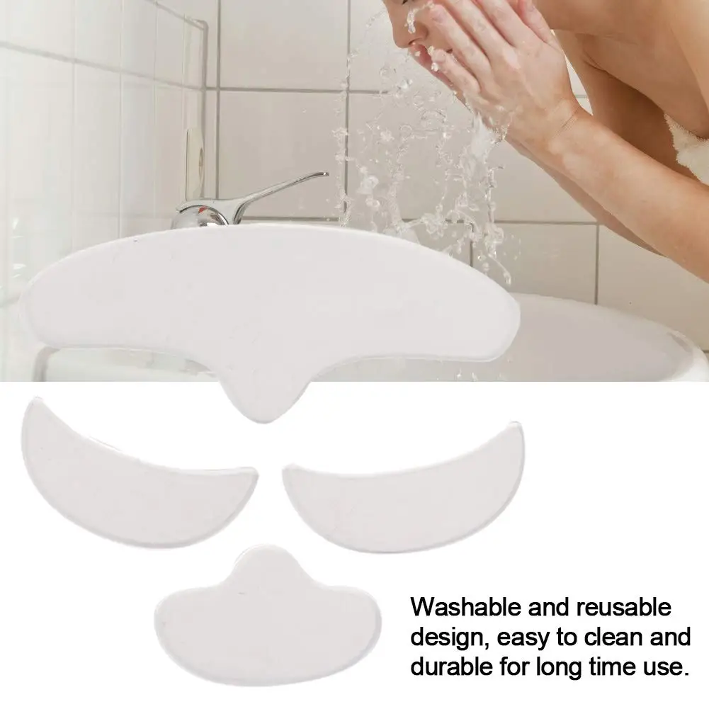 4Pcs Anti Wrinkle Skin Lifting Reusable Forehead Eye Face Chin Reducing  Around Mouth and Upper Lip Wrinkles Silicone Patch Pad