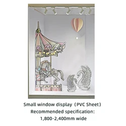 O&M Display Design Carousel Props Store Window Display Decoration Window Display Props