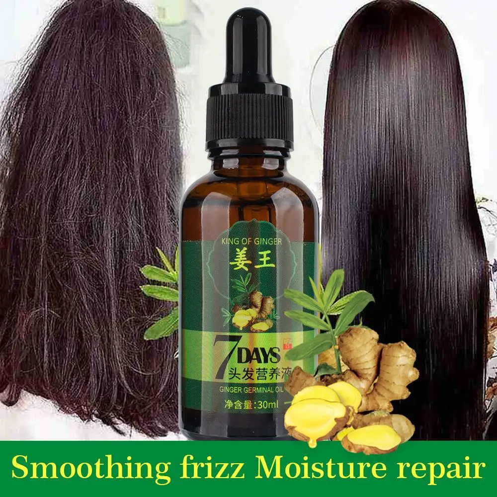 
Private Label High Quality Ginger Hair Growth Oil Organic ScalpTreatment Hair Regrowth Serum Oil Control 