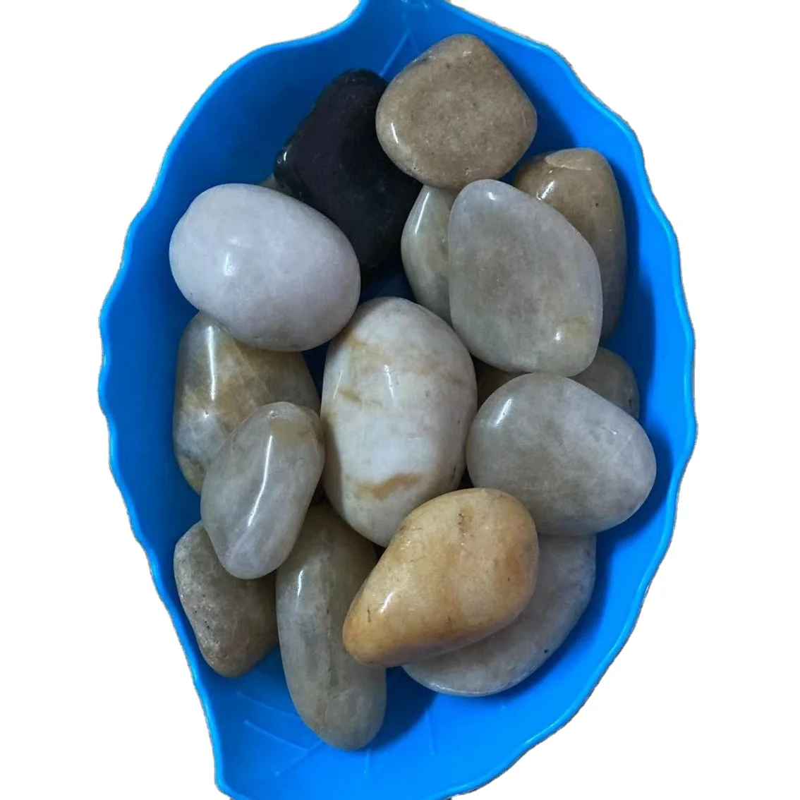  Manufacturers supply cheap colored pebble