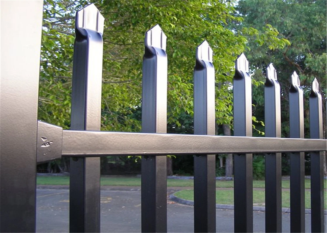 Wholesale Prices Backyard Black Aluminum Galvanized Iron Garden Post With Steel Fence Panels