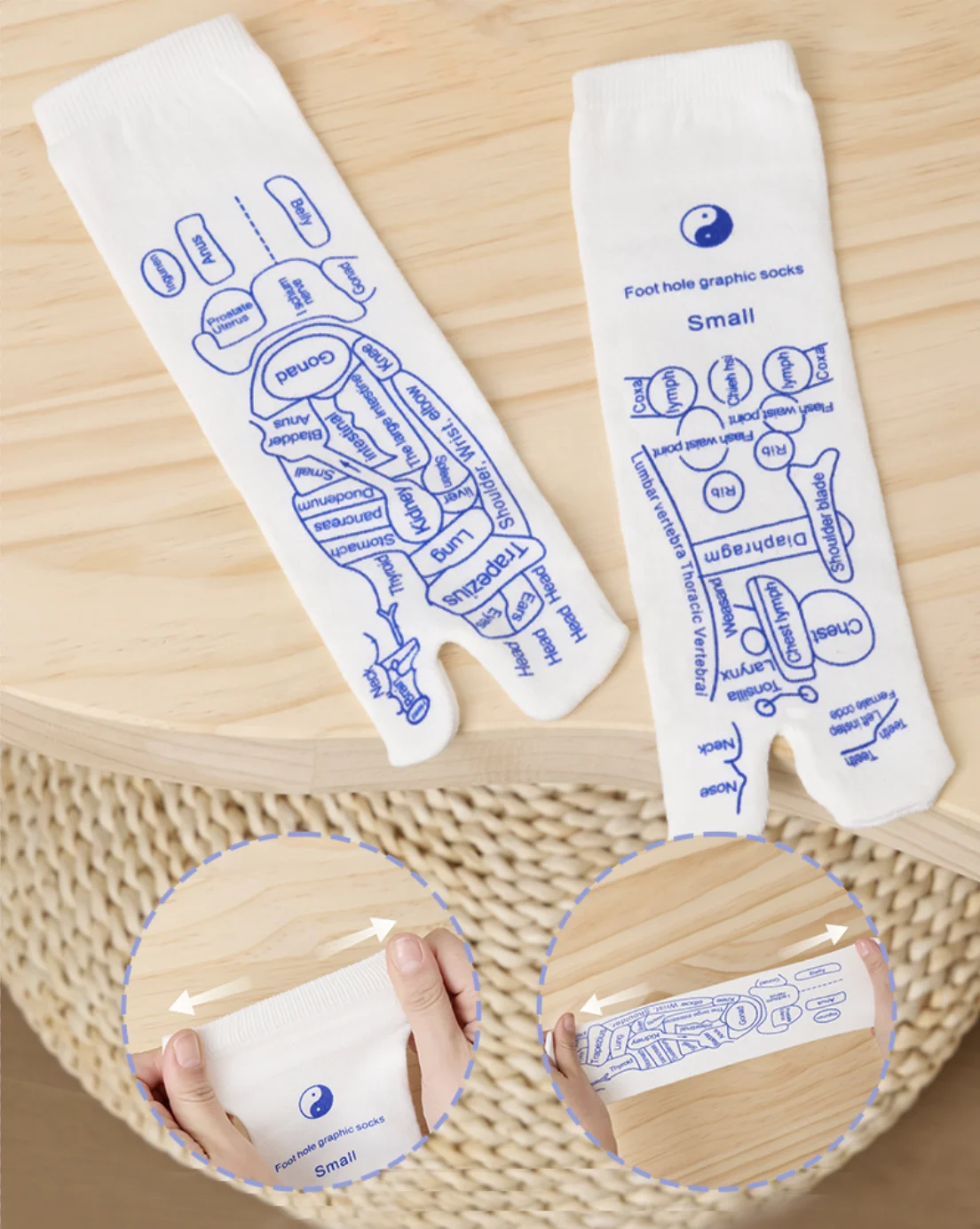 Feet Massage  Acupressure Reflexology Foot Massage Socks Massage Tools for Women and Men Tired Relieve