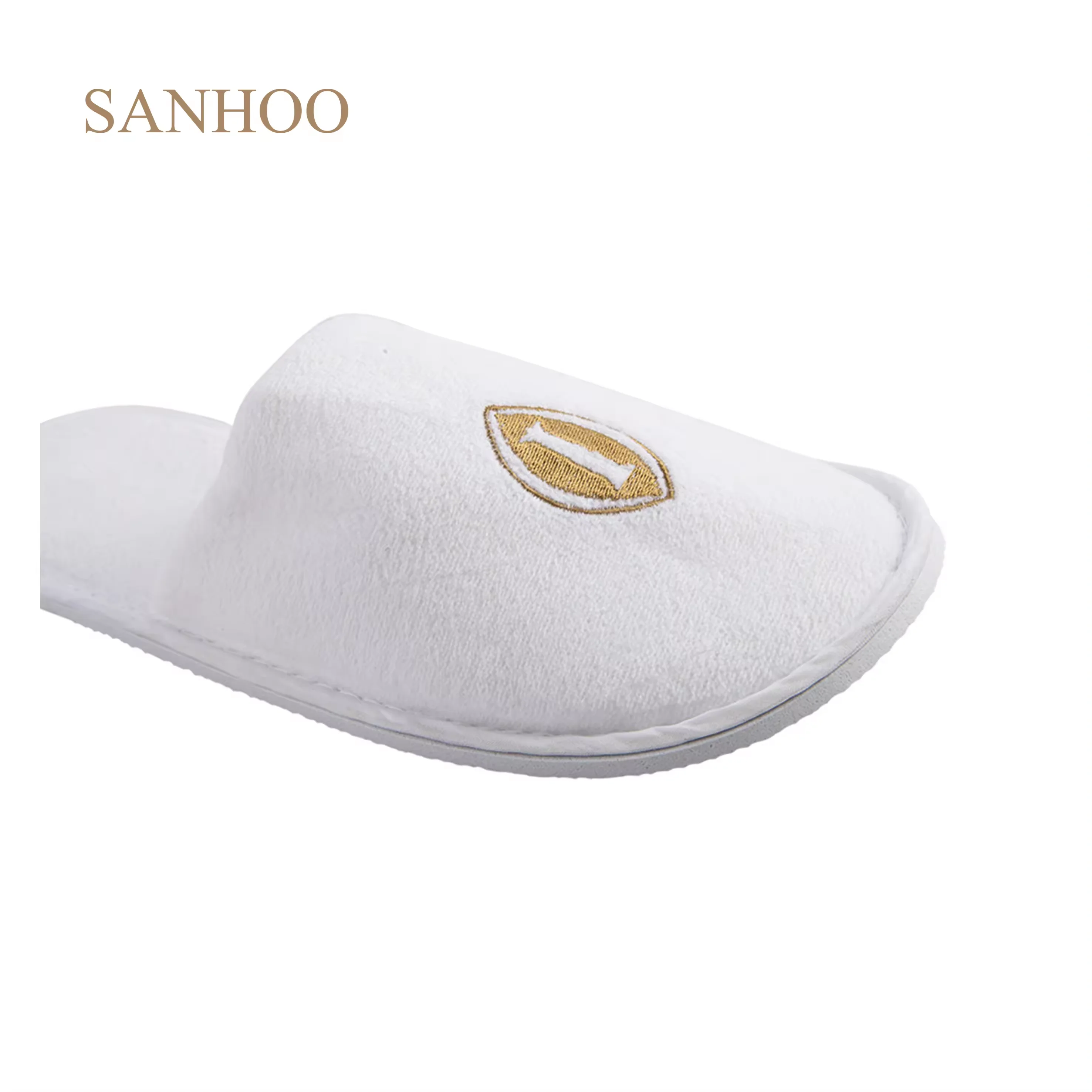 SANHOO Panic Buying Hotel Slippers Embroidery Logo EVA Sole Slippers Comfortable Personalized Explosive New Product Slippers