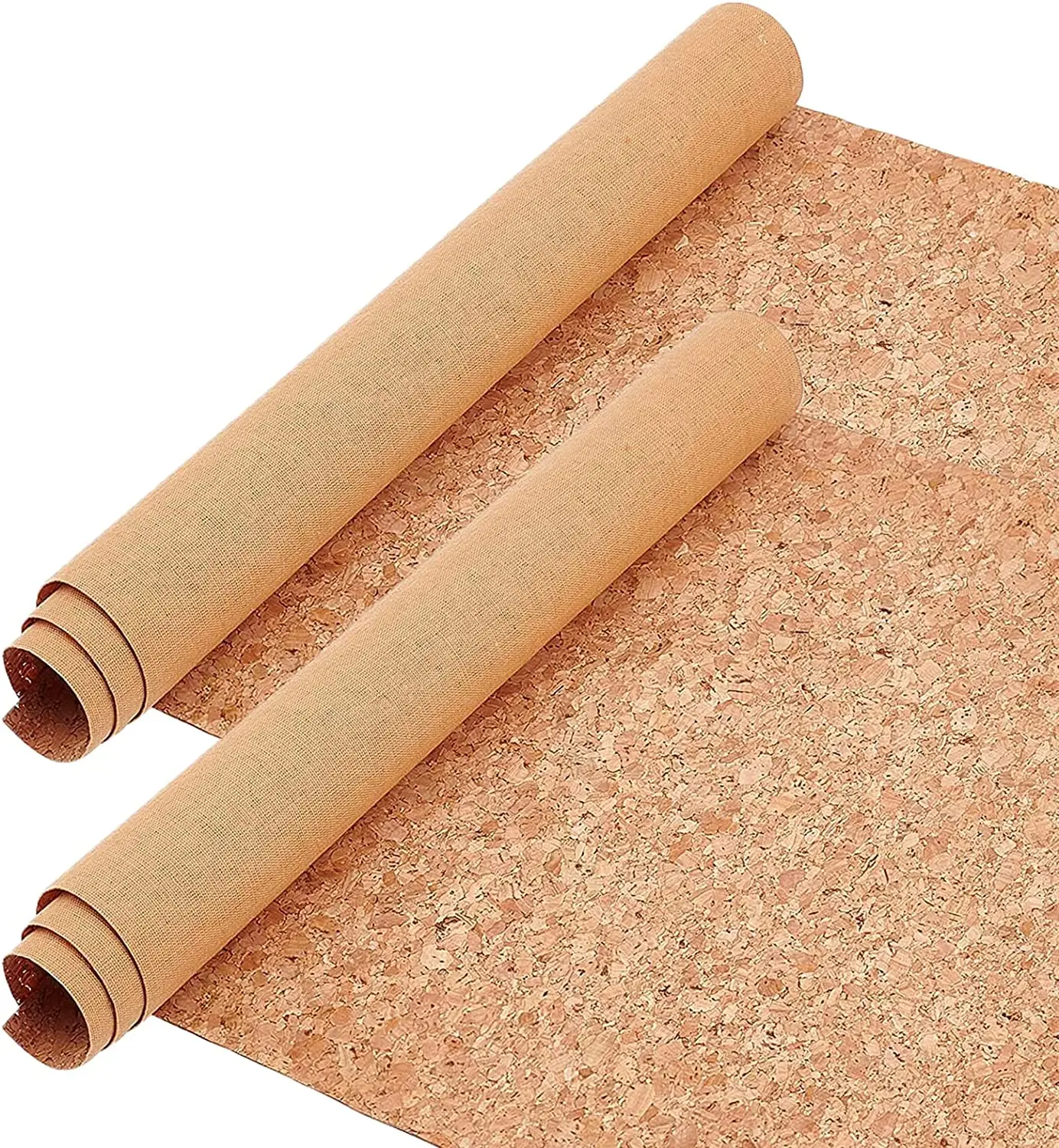 135CM Wide Rolls Cork Fabric Sheets, PU Natural Real Cork Leather Fabric for Making Earring, Bag, Phone Cover