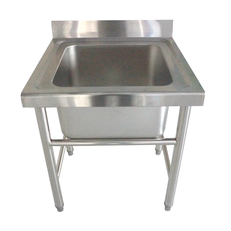 Commercial Restaurant Kitchen Washing Sink Table With Right Drainboard/Assembly Kitchen Corner Sink Table