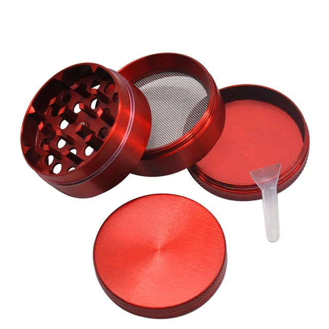 Amazon Top Selling 2 Inch Custom Aluminum Zinc Alloy Material Spice Grinder 4 Layers Smoking Herb Grinder with Magnetic Closure