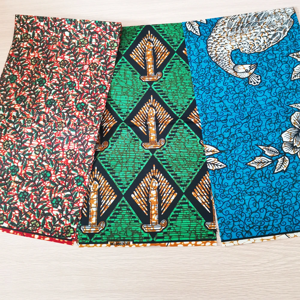 
African fabrics Polyester wax print fabric 