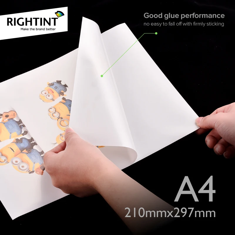 Самоклеящаяся бумага водонепроницаемая Глянцевая Прозрачная виниловая наклейка на заказ