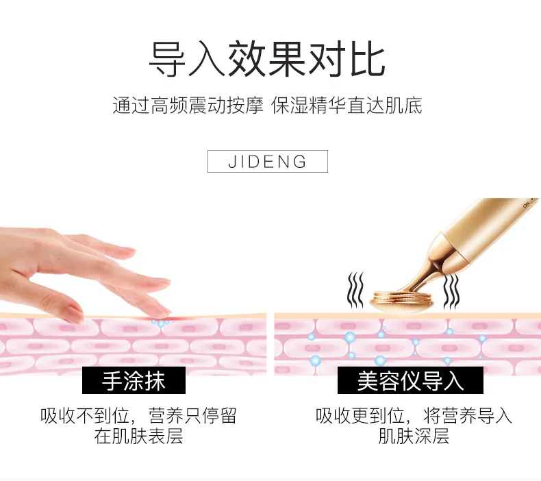 Electronic beauty equipment household electric essence introduction instrument facial massager facial vibration