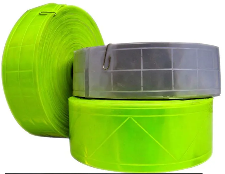 colored reflective pvc crystal sewing tape for clothing