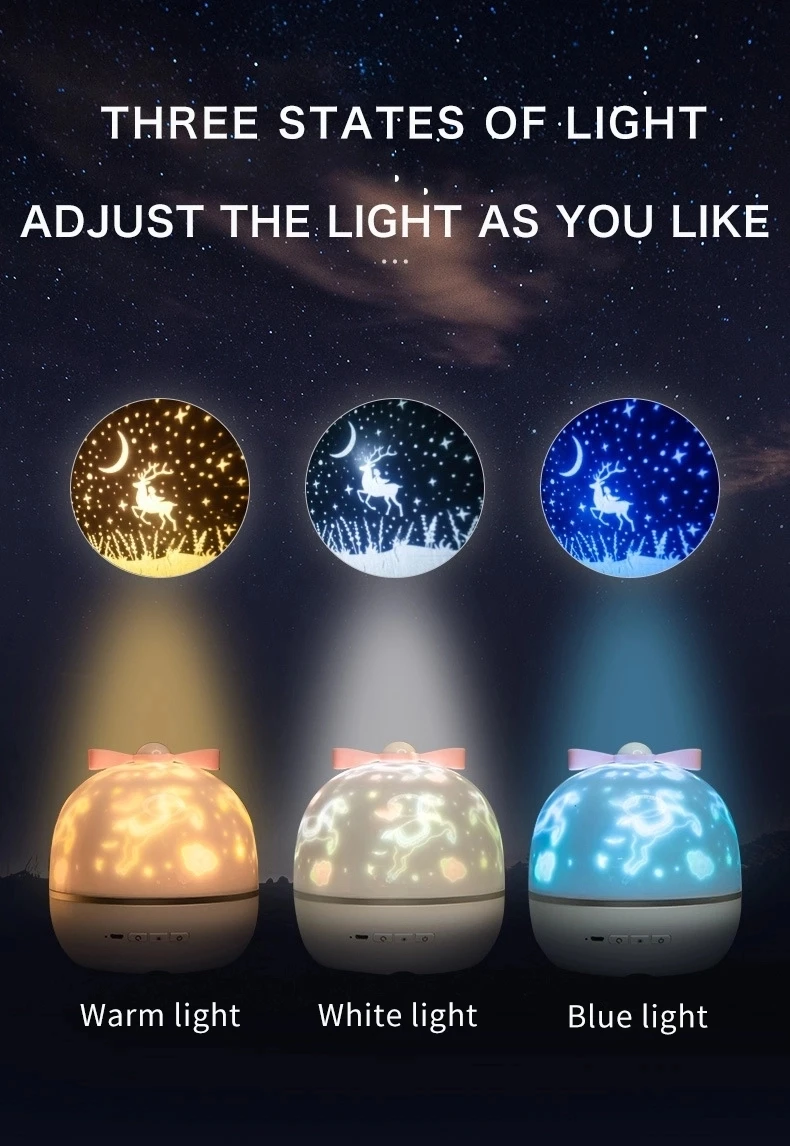 Christmas Night Lights Moon Star LED Light Motion Sensor Indoor Decorative LED Night Light For Birthday Gift