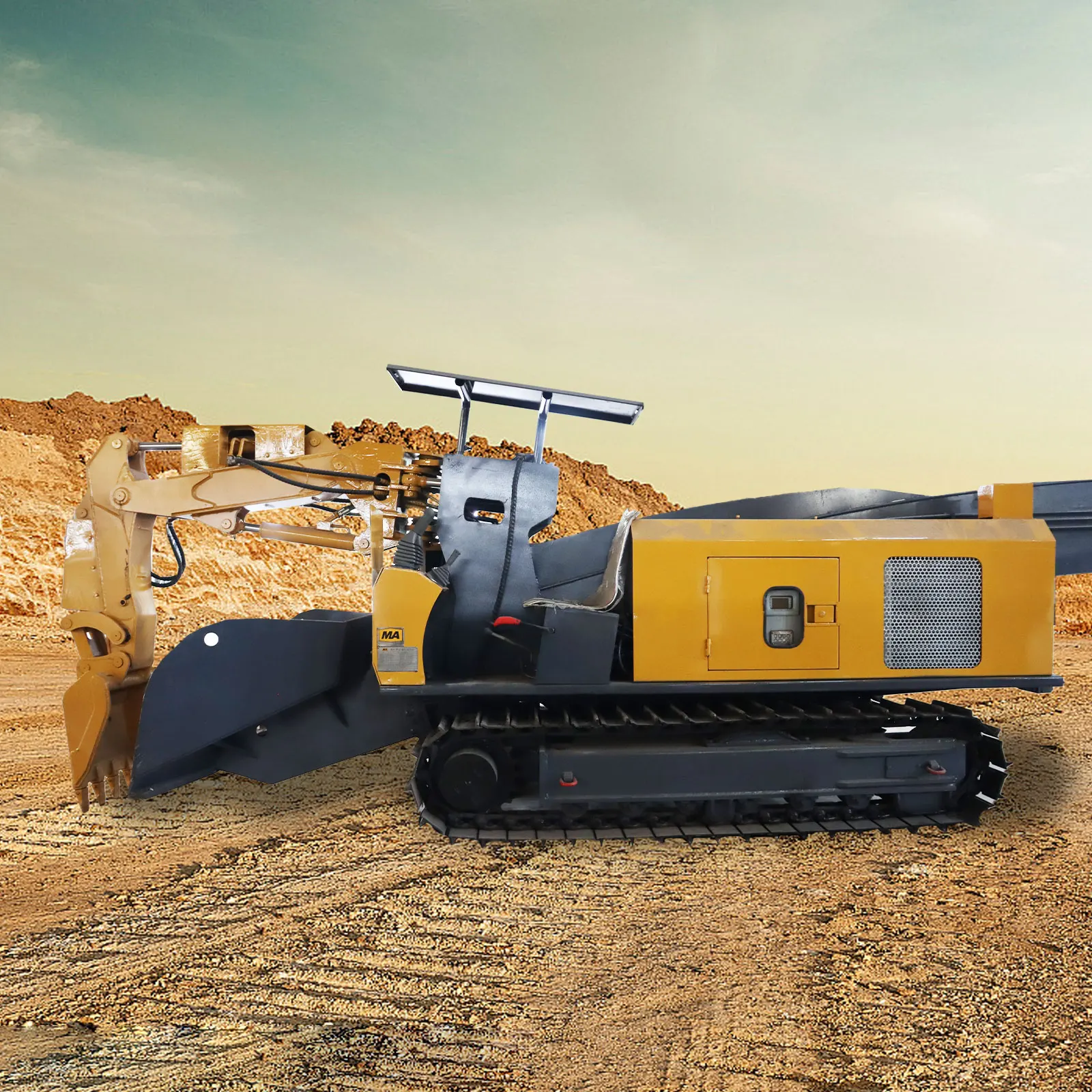 The  electric full hydraulic control system and production device of tunnel machine Haggloader continuous loader