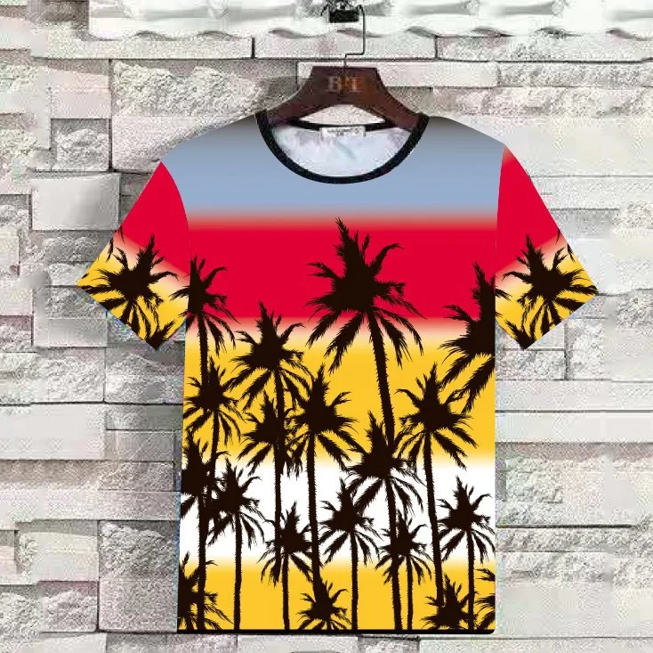 New MOQ Custom T-Shirt 3D Print Psychedelic Tie Dye T-Shirt 3D Printed Casual Multi-Pattern T-Shirts