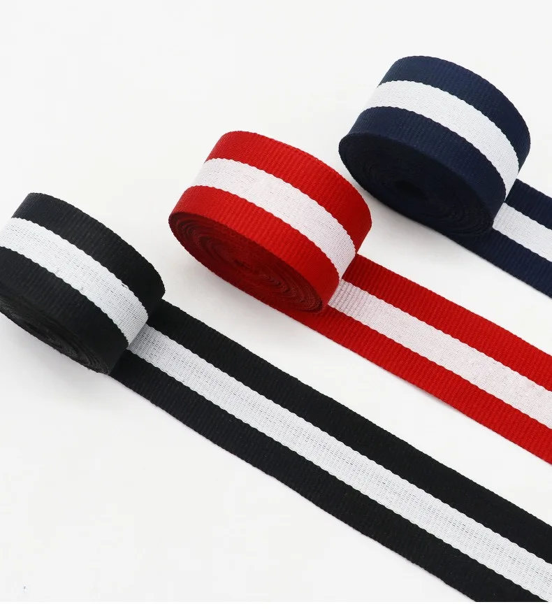 Factory Wholesale Custom High Quality Heavy-Duty Eco-friendly Durable Recycled Polyester Webbing for Garment Accessories