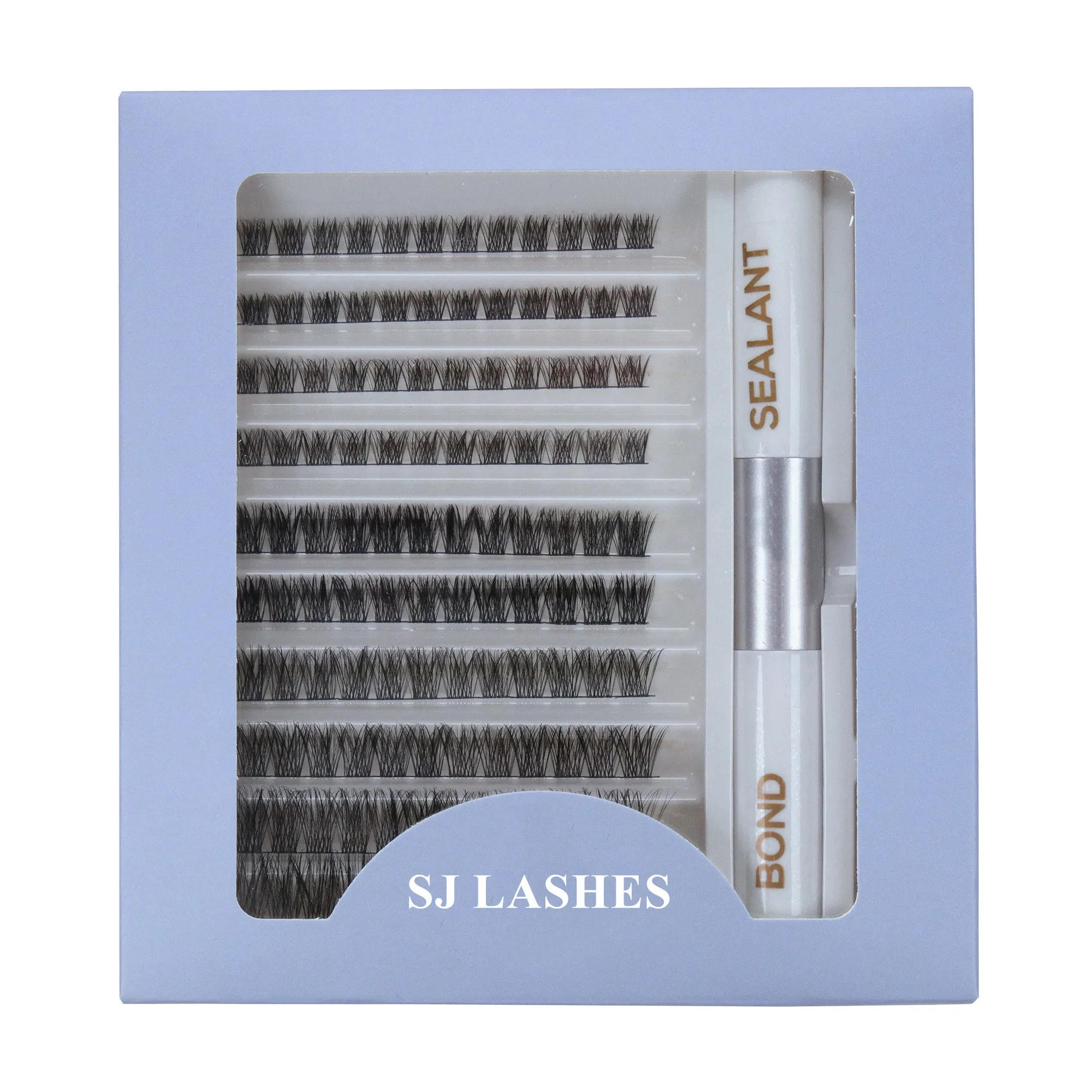 Diy Individual Eyelash Extensions Private Label Cluster Lashes Segment Diy Lash Extension Kit private label