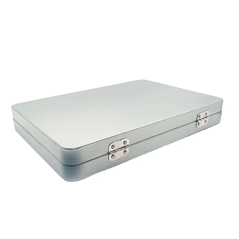 Factory direct sale Custom high quality Tinplate suitcase Metal briefcase