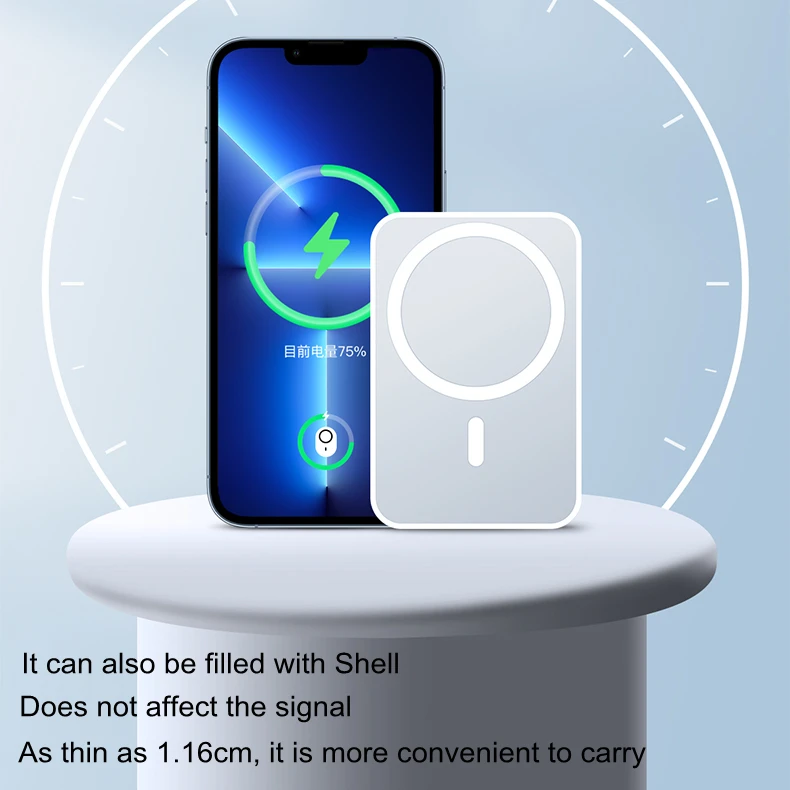 13pro Mag Safe external battery 3500mah power bank PD 15W fast charger wireless Magnetic powerbank