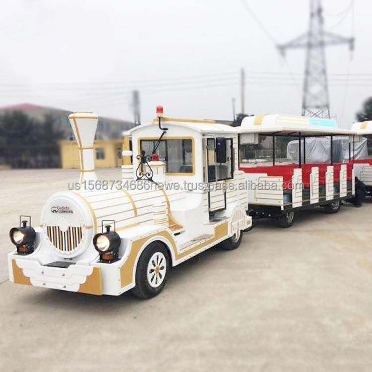 Commercial Tourist Attraction Road Trackless Train Ride Commercial Electric Train Amusement Park Manufacturer