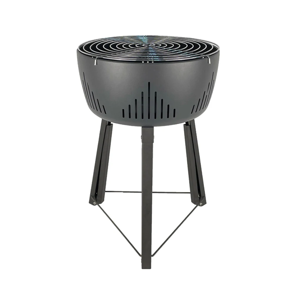 Outdoor Portable Grill Charcoal Round Bbq Camping Grill