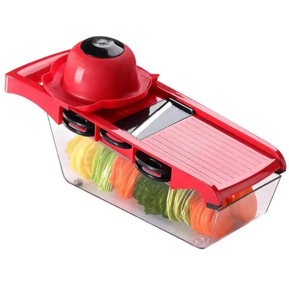 High Quality Kitchen Gadget Fruit And Vegetable Slicer Cutter Wholesale Durable Mandoline 6 in 1 Manual Vegetable Cutter Slicer