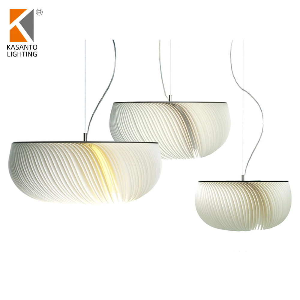 Hot sale vintage pendant lamp white parchment pendant lamp for hotel shop restaurant decoration from zhongshan