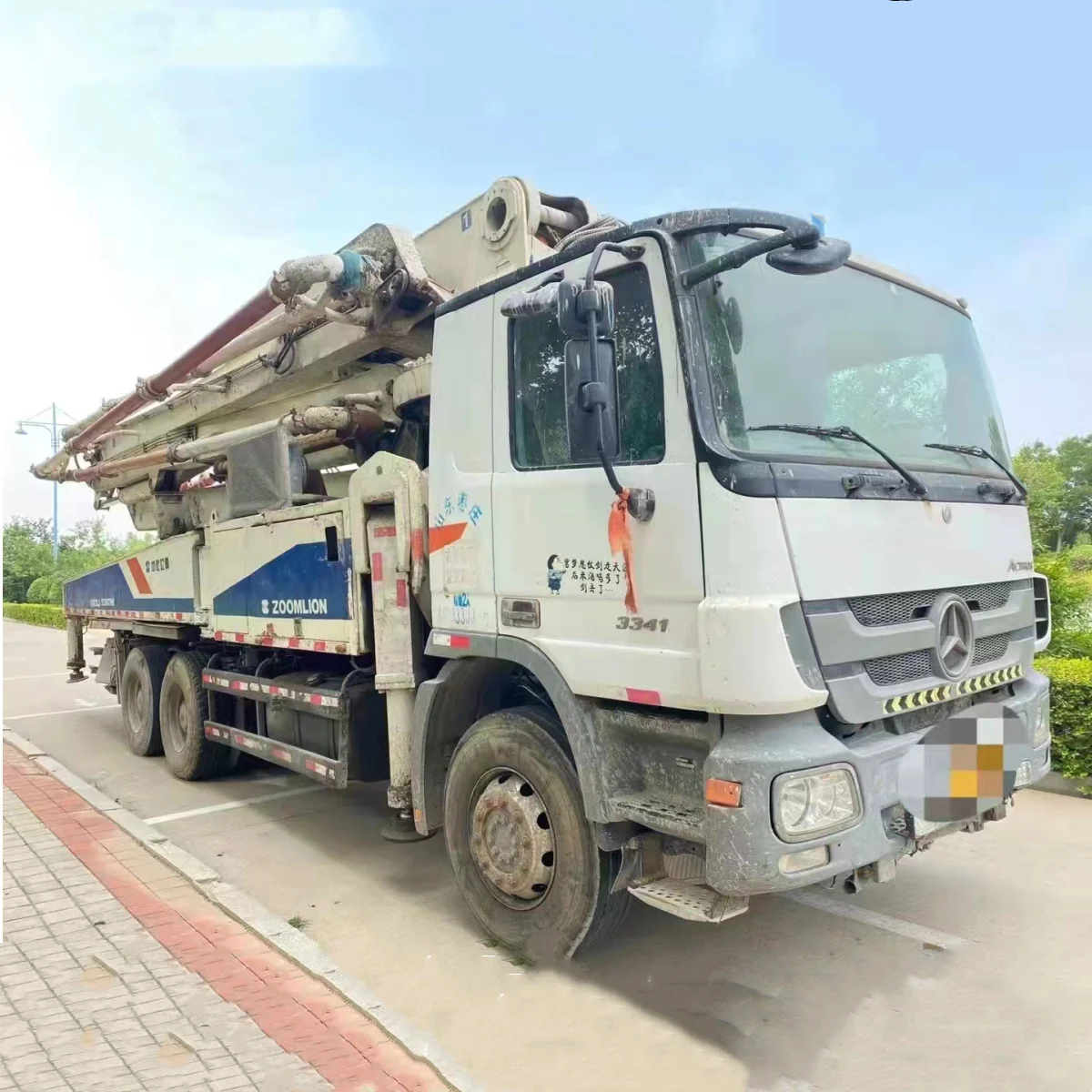 Good Condition Used 37M 38M 47M Boom Concrete Pump Truck For ISUZU BENZ