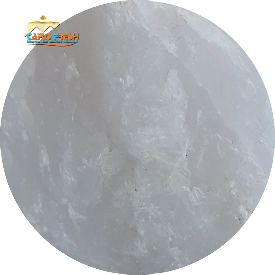 Wholesale Best Price Snow White Silica Quartz Stone Quartz Lumps Chem Source Cutting Egypt Quartz Crystal