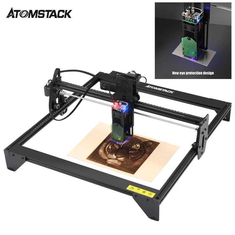  Atomstack 20 Вт CNC лазерный гравер Мини проектор для домашнего применения гравировальный станок принтер