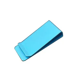 Custom Logo Metal Aluminum  Stainless Steel Money Clip For paper money