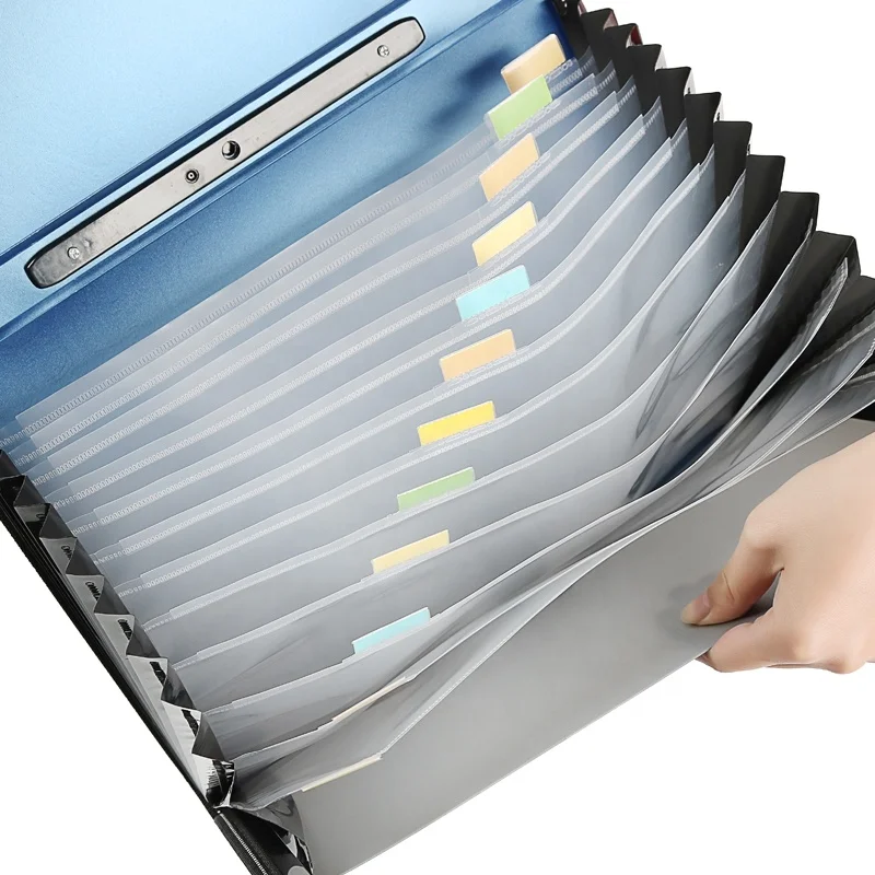 
High Quality Office Stationery Customized Document Paper Bag Expanding Handle File Folder Organizer 