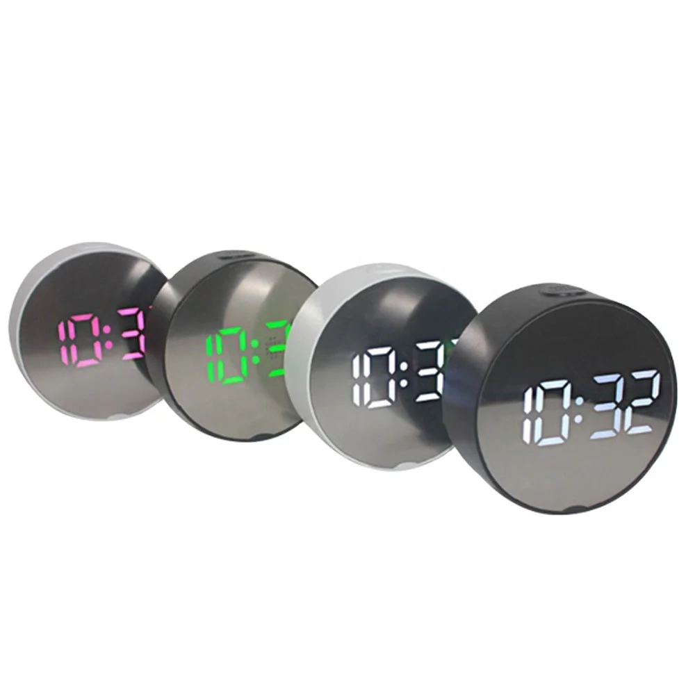 
Digital Alarm Clock Creative Digital Mirroring Alarm Clock For Bedroom 