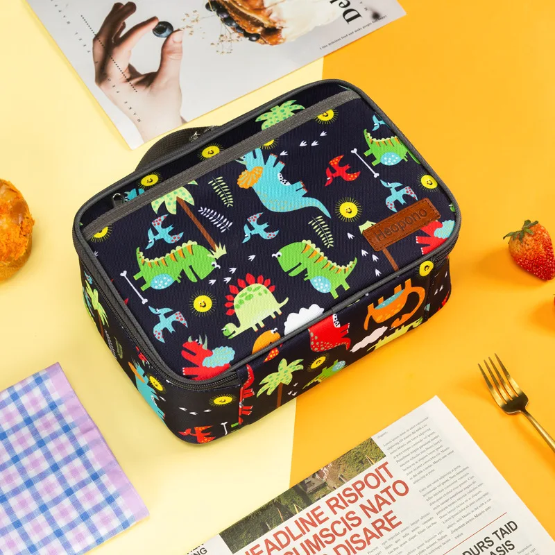 2022children lunch cooler bag insulated thermal custom box bag for kids school men adults canvas insulation