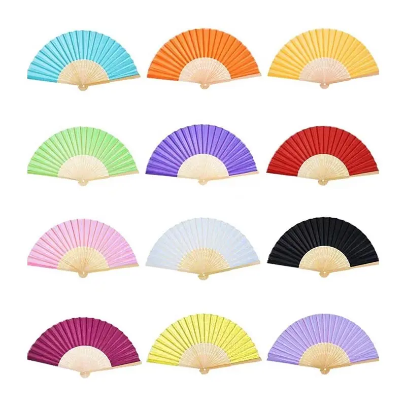 Plastic Folding Hand Fan Festivals Personalized Foldable Hand Held Fan for Souvenir Custom Printed Folding fan