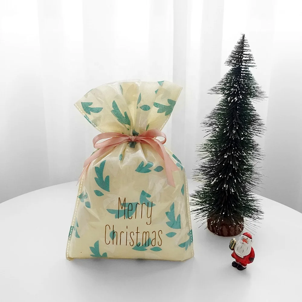 Wholesale Custom Printed Drawstring Gift Bags Disposable CPP with Your Own Logo for Personalized Gifts