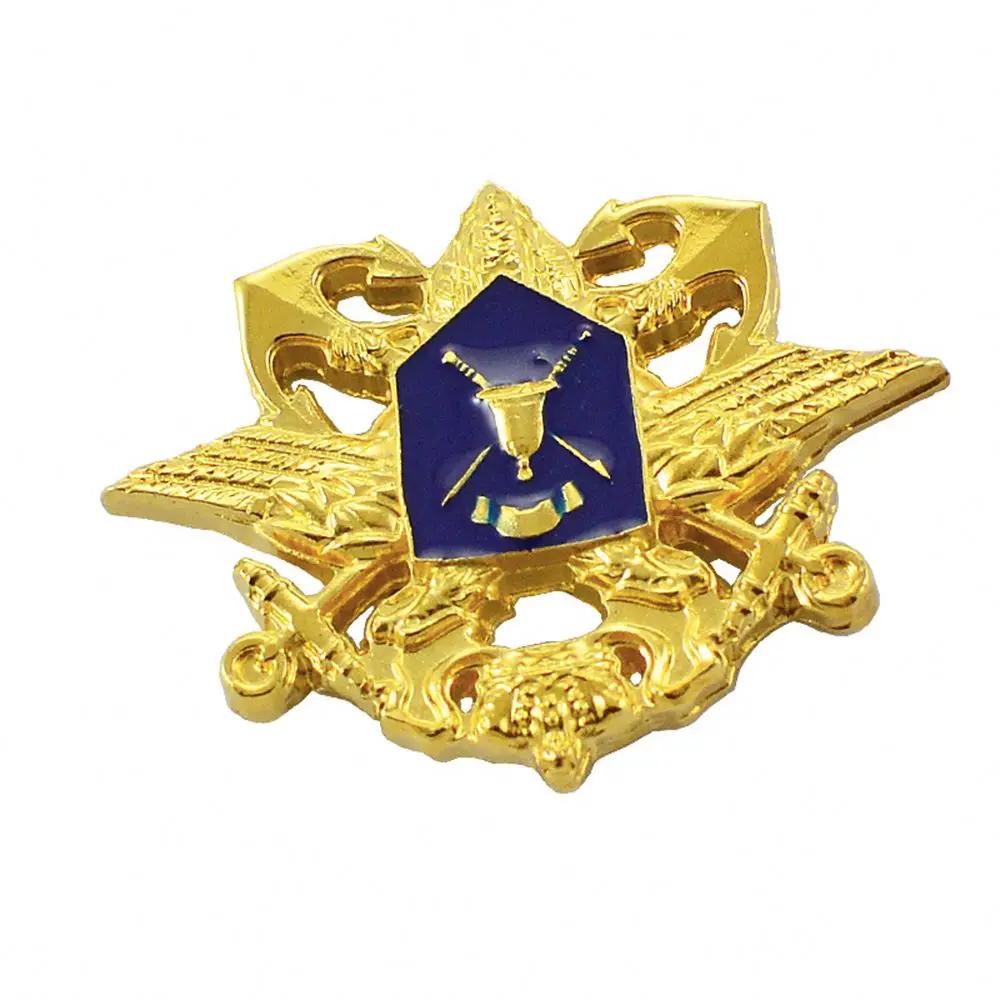 High Quality Custom Metal Copper Zinc Badge Hat Pins Three-Dimensional Badges Exquisite Details Dyed Enamelled Medal Technique
