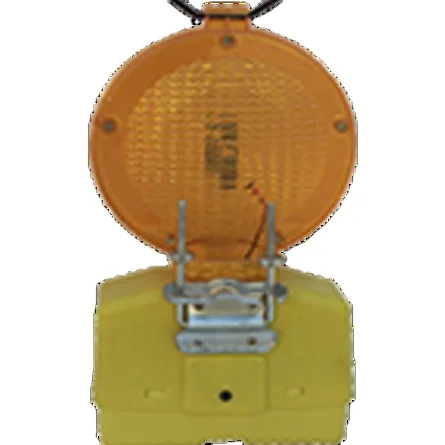 
Road block traffic cone blinker solar safety led yellow flash traffic warning light 