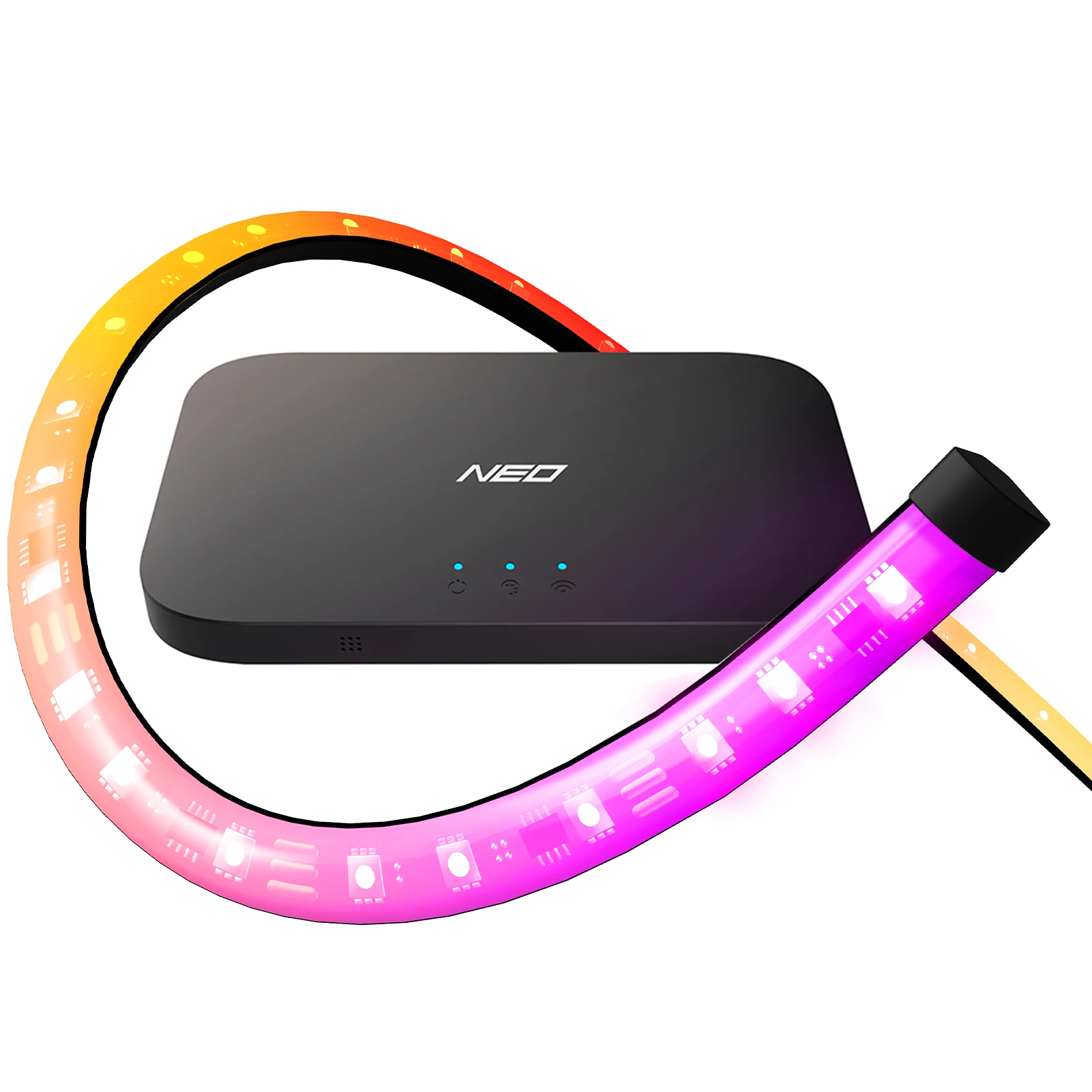 Lytmi New Upgrade HDMI 2.0 Sync Box Supports 4K 60Hz App Control NEO HDMI Sync Box with LED TV Backlight Strip