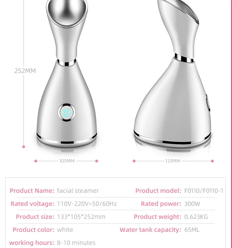 Portable facial steamer 3 in 1 spa facial steamer facial sauna steamer