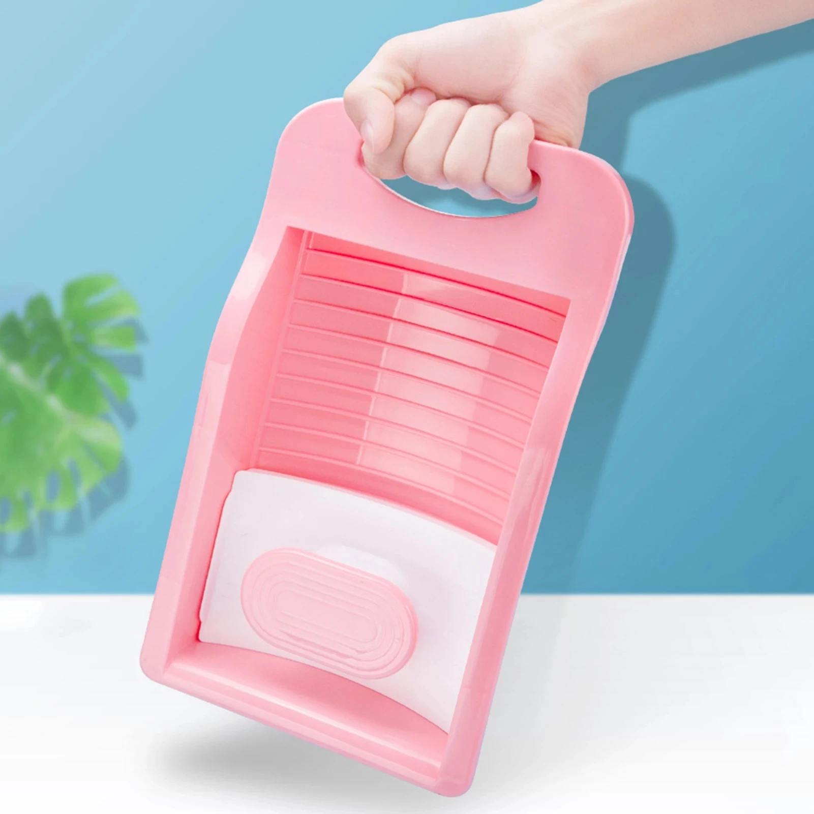 Home With Thick Washboard Small Washing Clothes Board Household Washing Basin Plastic Laundry Washboard