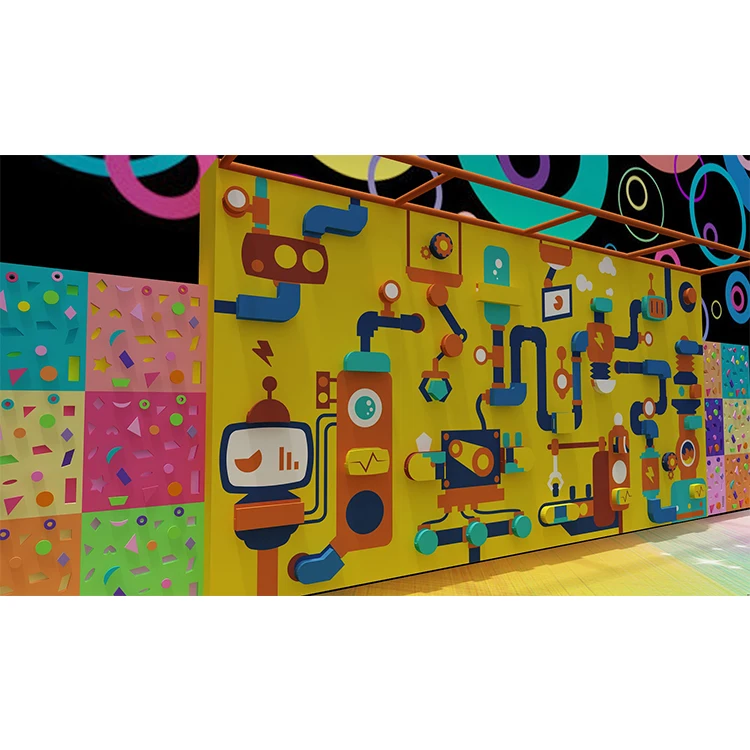 Factory Price Game Center High Quality Durable Children Indoor Rock Climbing Wall