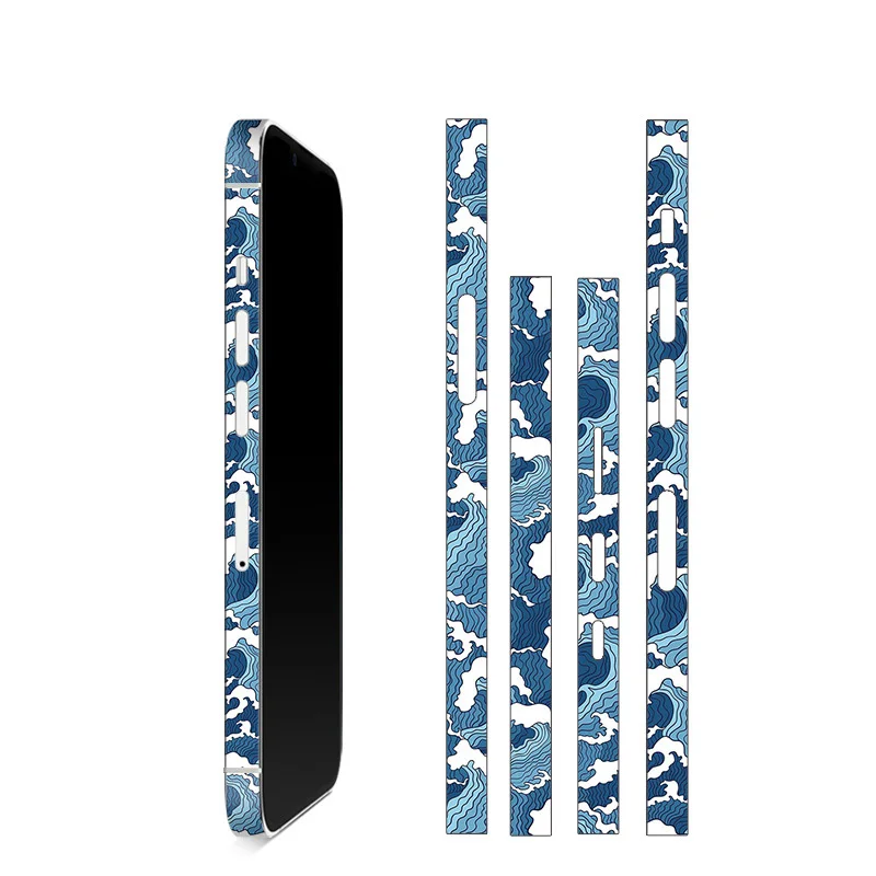 Customize mobile skin for iphone 14 13 12 11 mini pro max frame sticker 3M waterproof anti-scratch material