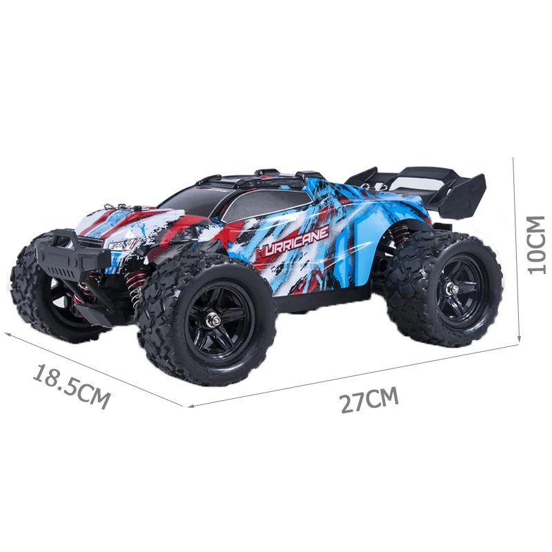 QS Hot Selling 2.4G Remote Control 4WD Climb Vehicle RC High Speed Big Wheel 2 Colors Off-Road Racing Car Toy For Children Gift
